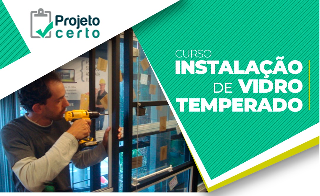 instalação de vidro temperado
